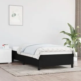 Estructura de cama de tela gris claro 100x200 cm de vidaXL, Camas y somieres - Ref: Foro24-347044, Precio: 74,96 €, Descuento: %