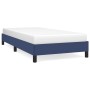 Estructura de cama de tela azul 90x200 cm de vidaXL, Camas y somieres - Ref: Foro24-346694, Precio: 76,80 €, Descuento: %