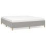 Estructura de cama tela gris claro 160x200 cm de vidaXL, Camas y somieres - Ref: Foro24-347173, Precio: 120,92 €, Descuento: %