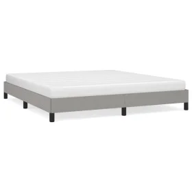 Estructura de cama tela gris claro 160x200 cm de vidaXL, Camas y somieres - Ref: Foro24-346728, Precio: 106,82 €, Descuento: %