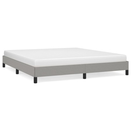 Estructura de cama tela gris claro 160x200 cm de vidaXL, Camas y somieres - Ref: Foro24-346728, Precio: 113,79 €, Descuento: %