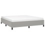 Estructura de cama tela gris claro 160x200 cm de vidaXL, Camas y somieres - Ref: Foro24-347074, Precio: 128,62 €, Descuento: %