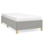 Estructura de cama de tela gris claro 100x200 cm de vidaXL, Camas y somieres - Ref: Foro24-347141, Precio: 75,69 €, Descuento: %