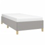 Estructura de cama de tela gris claro 100x200 cm de vidaXL, Camas y somieres - Ref: Foro24-347141, Precio: 75,69 €, Descuento: %
