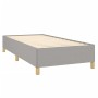 Estructura de cama de tela gris claro 100x200 cm de vidaXL, Camas y somieres - Ref: Foro24-347141, Precio: 75,69 €, Descuento: %