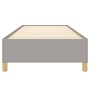 Estructura de cama de tela gris claro 100x200 cm de vidaXL, Camas y somieres - Ref: Foro24-347141, Precio: 75,69 €, Descuento: %