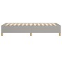 Estructura de cama de tela gris claro 100x200 cm de vidaXL, Camas y somieres - Ref: Foro24-347141, Precio: 75,69 €, Descuento: %