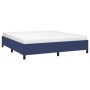 Estructura de cama de tela azul 160x200 cm de vidaXL, Camas y somieres - Ref: Foro24-347080, Precio: 118,76 €, Descuento: %