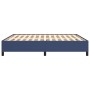 Estructura de cama de tela azul 160x200 cm de vidaXL, Camas y somieres - Ref: Foro24-347080, Precio: 118,76 €, Descuento: %