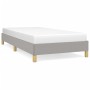 Estructura de cama de tela gris claro 90x200 cm de vidaXL, Camas y somieres - Ref: Foro24-346786, Precio: 80,16 €, Descuento: %