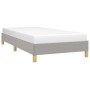 Estructura de cama de tela gris claro 90x200 cm de vidaXL, Camas y somieres - Ref: Foro24-346786, Precio: 80,16 €, Descuento: %