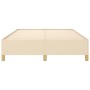 Estructura de cama de tela color crema 140x200 cm de vidaXL, Camas y somieres - Ref: Foro24-347170, Precio: 124,44 €, Descuen...