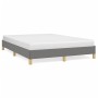 Estructura de cama de tela gris oscuro 160x200 cm de vidaXL, Camas y somieres - Ref: Foro24-346827, Precio: 111,90 €, Descuen...