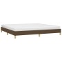 Estructura de cama tela marrón oscuro 200x200 cm de vidaXL, Camas y somieres - Ref: Foro24-346845, Precio: 124,46 €, Descuent...