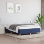 Estructura de cama de tela gris taupe azul 140x200 cm de vidaXL, Camas y somieres - Ref: Foro24-347171, Precio: 114,03 €, Des...