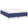 Estructura de cama de tela gris taupe azul 140x200 cm de vidaXL, Camas y somieres - Ref: Foro24-347171, Precio: 114,03 €, Des...