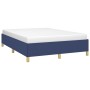 Estructura de cama de tela gris taupe azul 140x200 cm de vidaXL, Camas y somieres - Ref: Foro24-347171, Precio: 114,03 €, Des...