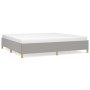 Estructura de cama gris claro tela 200x200 cm de vidaXL, Camas y somieres - Ref: Foro24-347189, Precio: 116,87 €, Descuento: %
