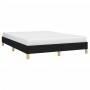 Estructura de cama de tela negro 140x190 cm de vidaXL, Camas y somieres - Ref: Foro24-346812, Precio: 130,24 €, Descuento: %