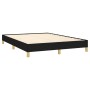 Estructura de cama de tela negro 140x190 cm de vidaXL, Camas y somieres - Ref: Foro24-346812, Precio: 130,24 €, Descuento: %