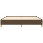 Estructura de cama tela marrón oscuro 200x200 cm de vidaXL, Camas y somieres - Ref: Foro24-347192, Precio: 125,94 €, Descuent...