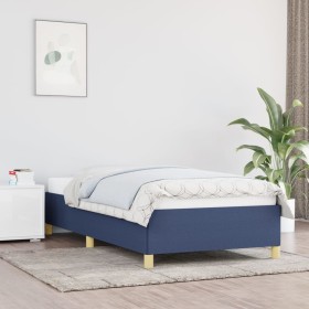 Estructura de cama de tela azul 80x200 cm de vidaXL, Camas y somieres - Ref: Foro24-347123, Precio: 92,07 €, Descuento: %
