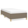 Estructura de cama de tela gris taupe 100x200 cm de vidaXL, Camas y somieres - Ref: Foro24-347145, Precio: 79,42 €, Descuento: %
