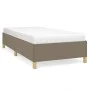 Estructura de cama de tela gris taupe 100x200 cm de vidaXL, Camas y somieres - Ref: Foro24-347145, Precio: 78,38 €, Descuento: %