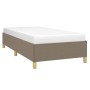 Estructura de cama de tela gris taupe 100x200 cm de vidaXL, Camas y somieres - Ref: Foro24-347145, Precio: 79,42 €, Descuento: %