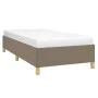 Estructura de cama de tela gris taupe 100x200 cm de vidaXL, Camas y somieres - Ref: Foro24-347145, Precio: 78,38 €, Descuento: %