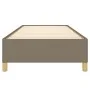 Estructura de cama de tela gris taupe 100x200 cm de vidaXL, Camas y somieres - Ref: Foro24-347145, Precio: 78,38 €, Descuento: %