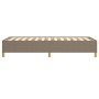 Estructura de cama de tela gris taupe 100x200 cm de vidaXL, Camas y somieres - Ref: Foro24-347145, Precio: 79,42 €, Descuento: %