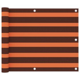 Toldo para balcón tela oxford naranja y marrón 75x300 cm en Sombrillas | Comprar online en Foru.es