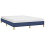 Estructura de cama de tela gris taupe azul 140x200 cm de vidaXL, Camas y somieres - Ref: Foro24-346824, Precio: 107,92 €, Des...