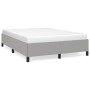 Estructura de cama de tela gris claro 140x190 cm de vidaXL, Camas y somieres - Ref: Foro24-347058, Precio: 112,11 €, Descuent...
