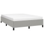 Estructura de cama de tela gris claro 140x190 cm de vidaXL, Camas y somieres - Ref: Foro24-347058, Precio: 112,11 €, Descuent...