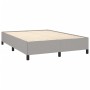 Estructura de cama de tela gris claro 140x190 cm de vidaXL, Camas y somieres - Ref: Foro24-347058, Precio: 112,11 €, Descuent...
