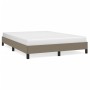 Estructura de cama de tela gris taupe 140x190 cm de vidaXL, Camas y somieres - Ref: Foro24-346716, Precio: 108,34 €, Descuent...