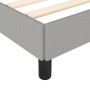 Estructura de cama de tela gris claro 140x190 cm de vidaXL, Camas y somieres - Ref: Foro24-347058, Precio: 112,11 €, Descuent...