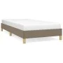 Estructura de cama de tela gris taupe 90x190 cm de vidaXL, Camas y somieres - Ref: Foro24-346782, Precio: 77,23 €, Descuento: %