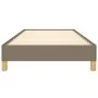 Estructura de cama de tela gris taupe 90x190 cm de vidaXL, Camas y somieres - Ref: Foro24-346782, Precio: 77,23 €, Descuento: %