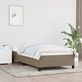 Estructura de cama de tela gris taupe 90x190 cm de vidaXL, Camas y somieres - Ref: Foro24-347030, Precio: 86,90 €, Descuento: %