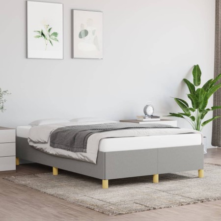 Estructura de cama de tela gris claro 120x200 cm de vidaXL, Camas y somieres - Ref: Foro24-347149, Precio: 110,09 €, Descuent...
