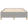 Estructura de cama de tela gris claro 120x200 cm de vidaXL, Camas y somieres - Ref: Foro24-347149, Precio: 110,09 €, Descuent...