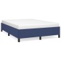 Estructura de cama de tela azul 140x190 cm de vidaXL, Camas y somieres - Ref: Foro24-347064, Precio: 112,11 €, Descuento: %