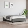 Estructura de cama de tela gris oscuro 140x200 cm de vidaXL, Camas y somieres - Ref: Foro24-347067, Precio: 115,17 €, Descuen...