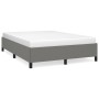 Estructura de cama de tela gris oscuro 140x200 cm de vidaXL, Camas y somieres - Ref: Foro24-347067, Precio: 115,17 €, Descuen...