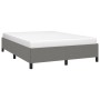 Estructura de cama de tela gris oscuro 140x200 cm de vidaXL, Camas y somieres - Ref: Foro24-347067, Precio: 115,17 €, Descuen...