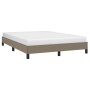 Estructura de cama de tela gris taupe 140x200 cm de vidaXL, Camas y somieres - Ref: Foro24-346724, Precio: 120,54 €, Descuent...