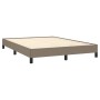 Estructura de cama de tela gris taupe 140x200 cm de vidaXL, Camas y somieres - Ref: Foro24-346724, Precio: 120,54 €, Descuent...